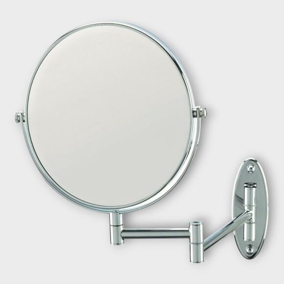 DeWEISN Rotating Extendable Adjustable Magnifying Make Up Mirror Silver - Picture 8 of 11